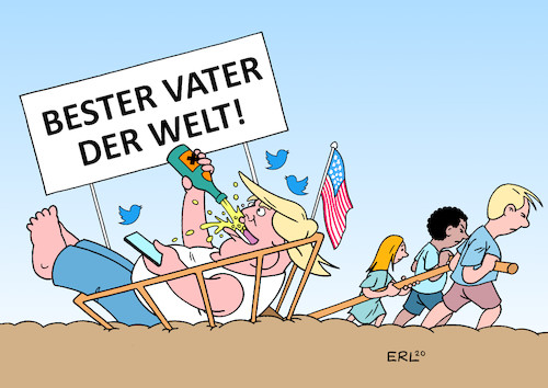 Vatertag von Erl Politik Cartoon TOONPOOL