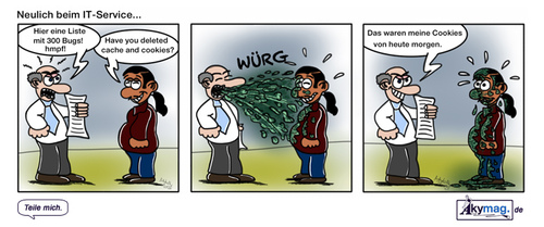 IT Support von Akymag Wirtschaft Cartoon TOONPOOL