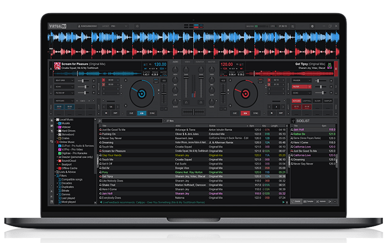 VirtualDJ online music