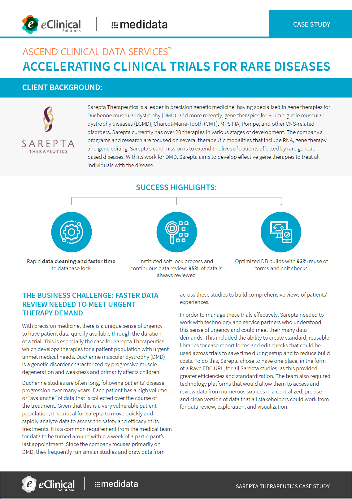 Sarepta Therapeutics Case Study ASCEND Clinical Data Services