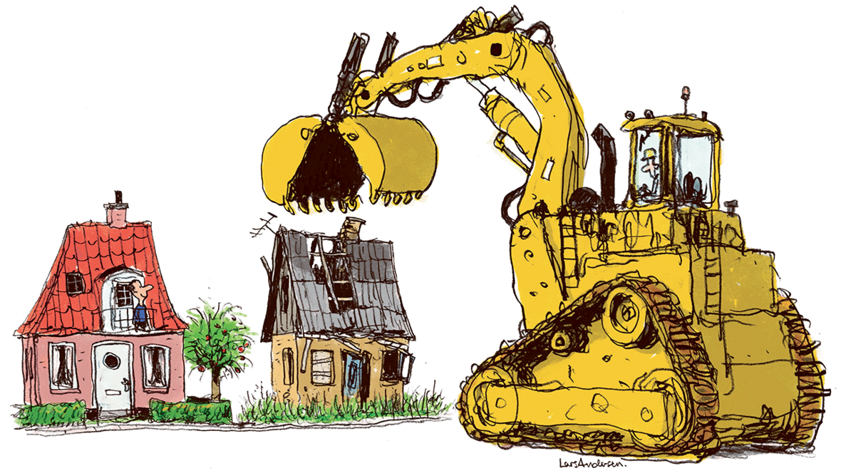 Nedrivning af huse køber forfaldne huse