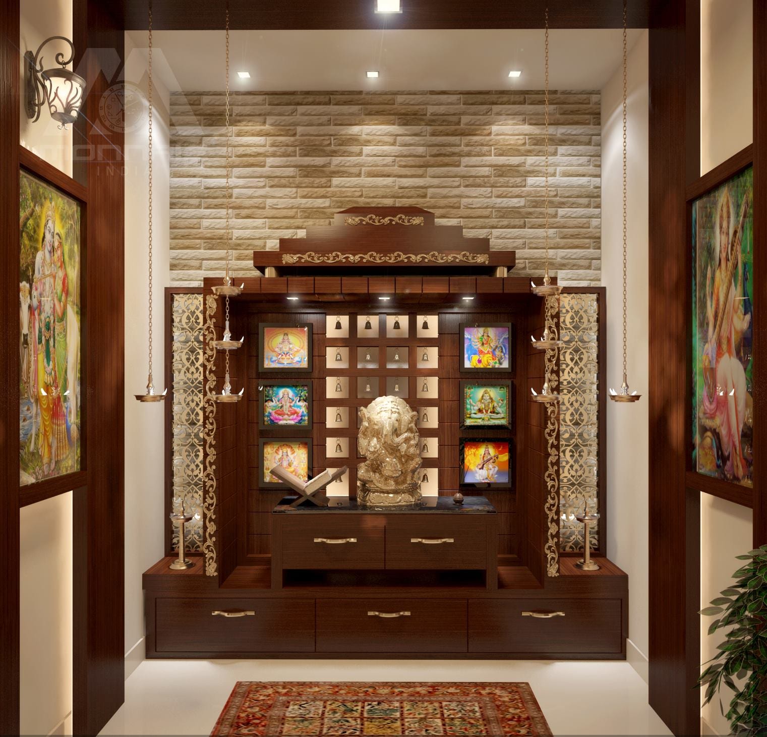 9 Wooden Pooja Mandir Designs for Homes — Traditional, Portable & More