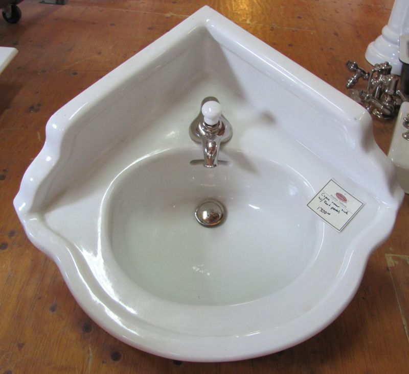 Antique vintage corner sink