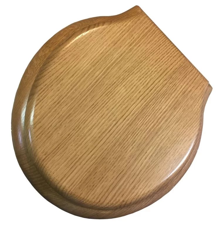 Finished Quartersawn Oak Round Front Toilet Seat DEA Bathroom Machineries