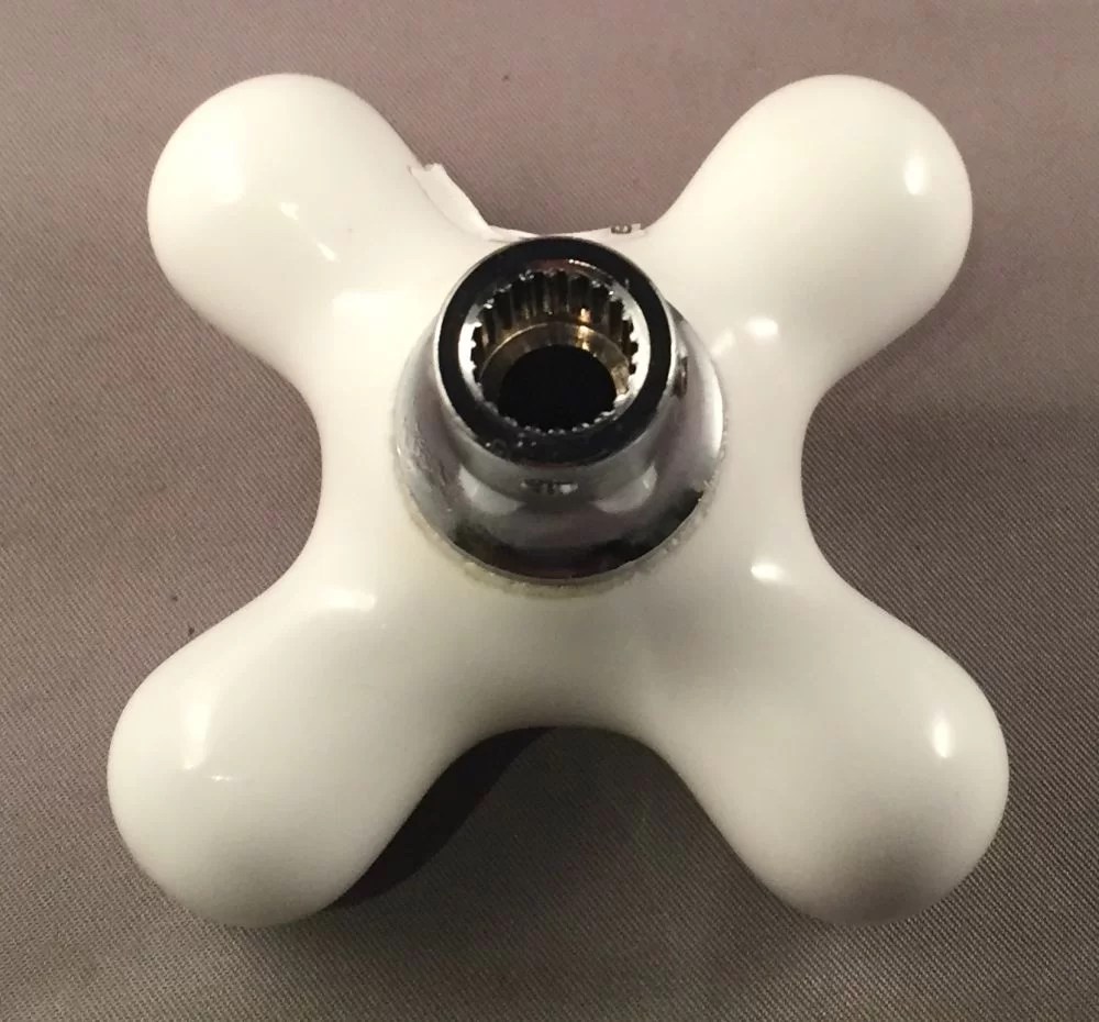 Reproduction American Standard Porcelain Cross Cold Handle DEA