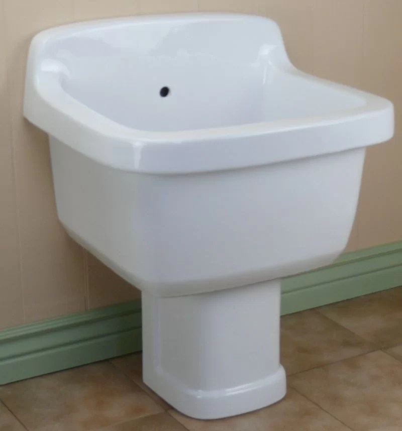 Pedestal Porcelain Mop Sink DEA Bathroom Machineries