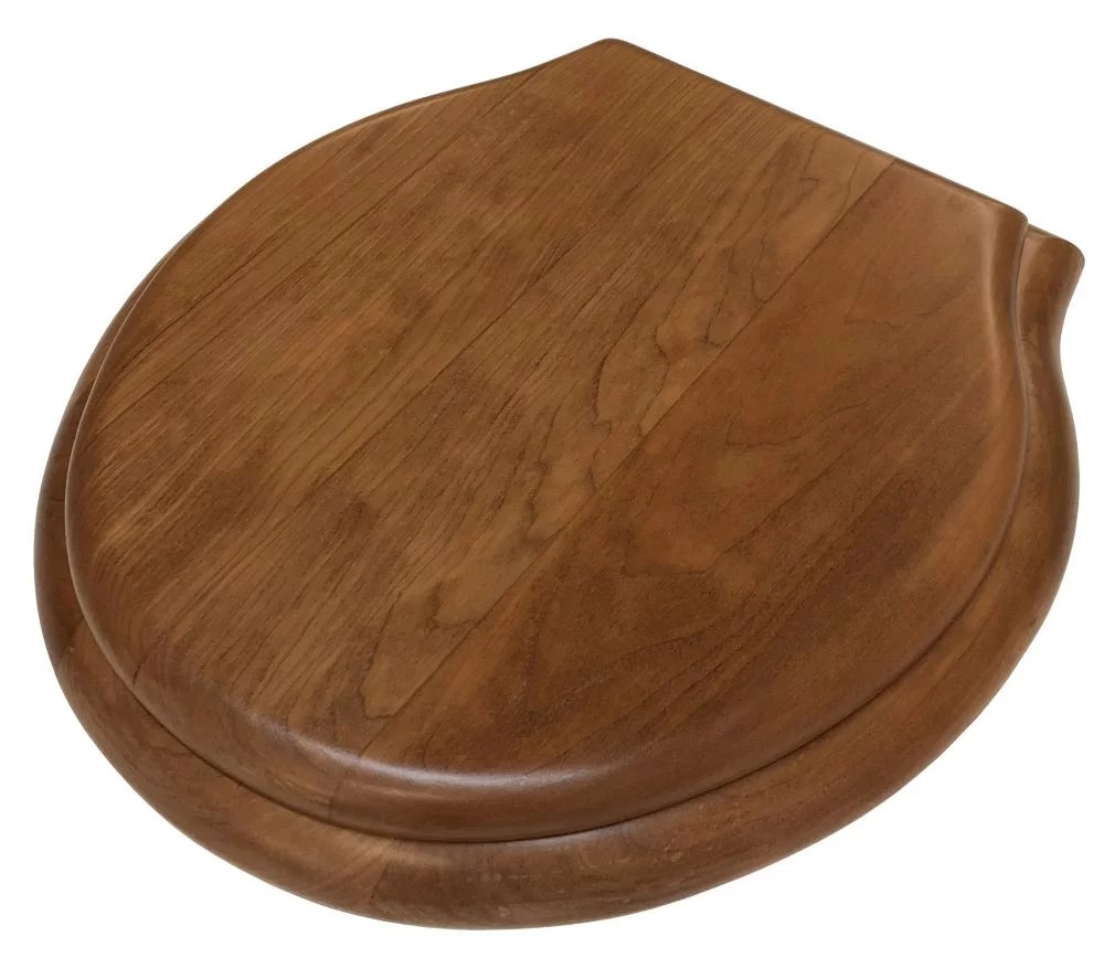 Finished Cherry Round Front Toilet Seat DEA Bathroom Machineries
