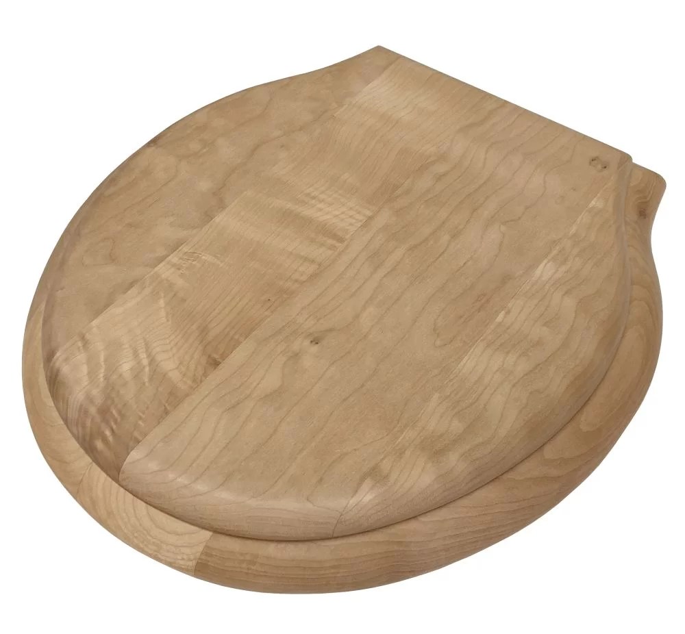 Unfinished Maple Round Toilet Seat DEA Bathroom Machineries
