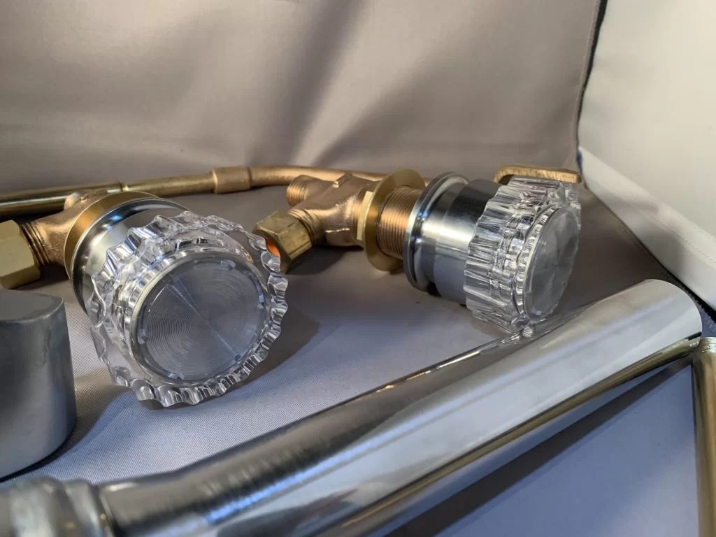 Restored Crane Criterion Faucet and Drain, Complete DEA Bathroom