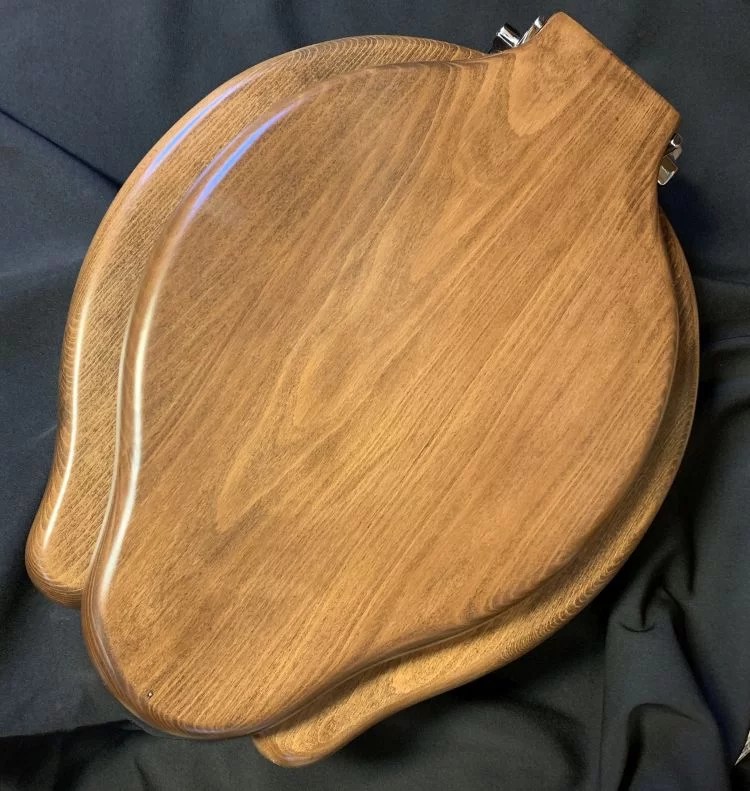 Antique “Pearshaped” Elongated Wood Toilet Seat DEA Bathroom Machineries