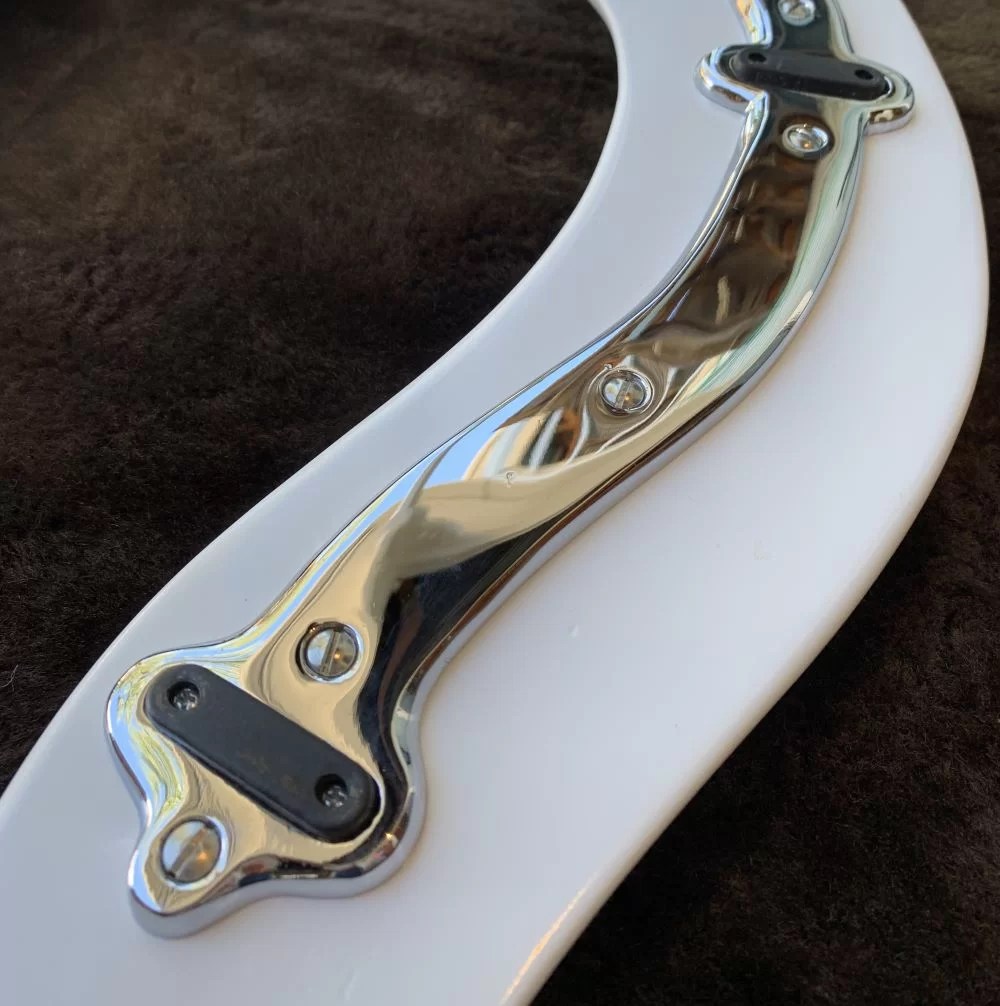 Antique Restored “PearShaped” Open Front White Toilet Seat DEA