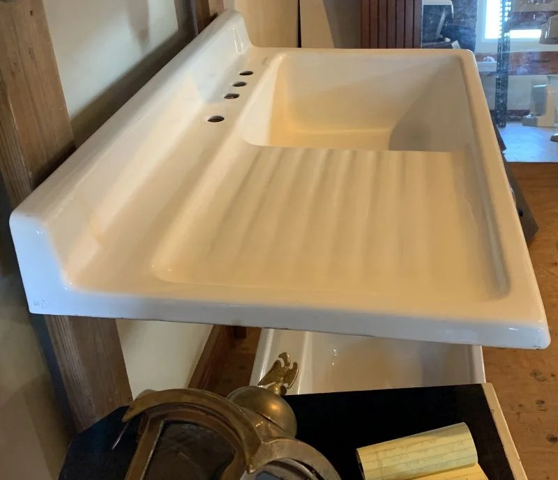 MidCentury Cast Iron Sideboard Kitchen Sink DEA Bathroom Machineries