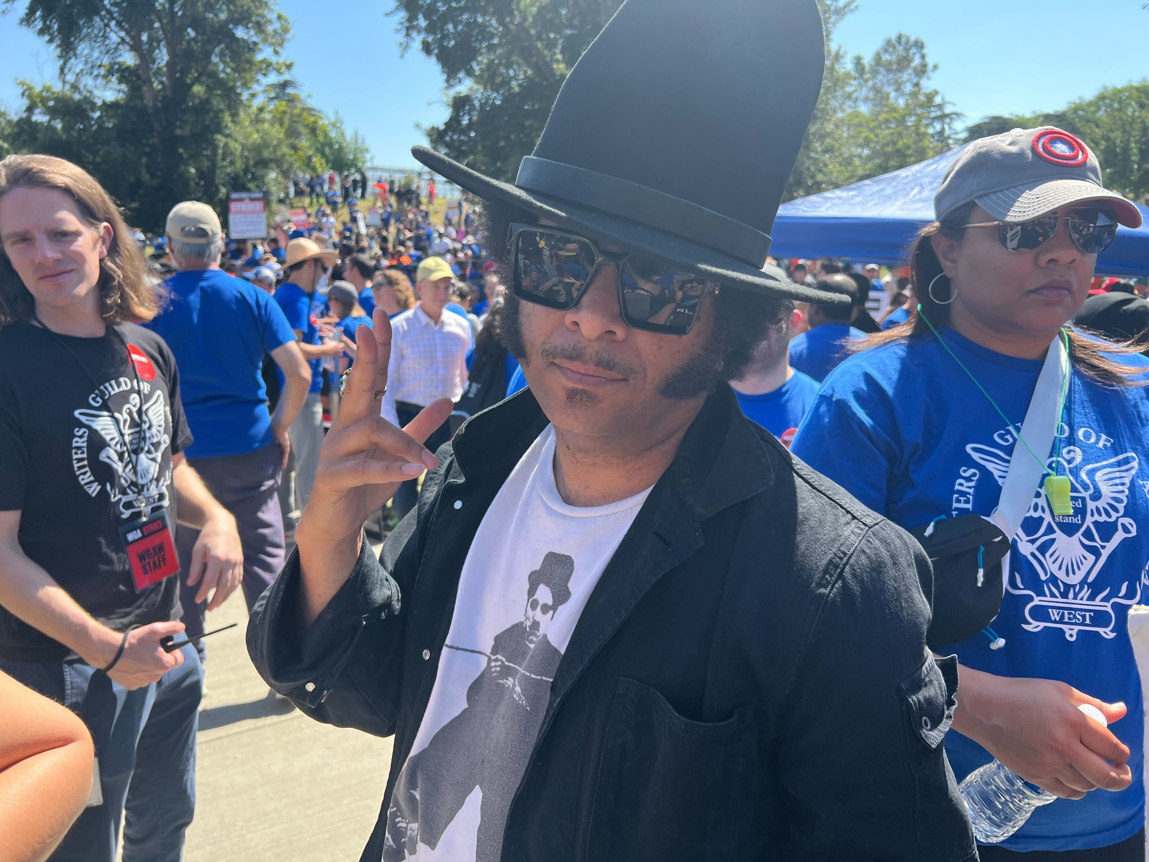 WGA March Kicks Off As Damon Lindelof & Boots Riley Heading To Rally