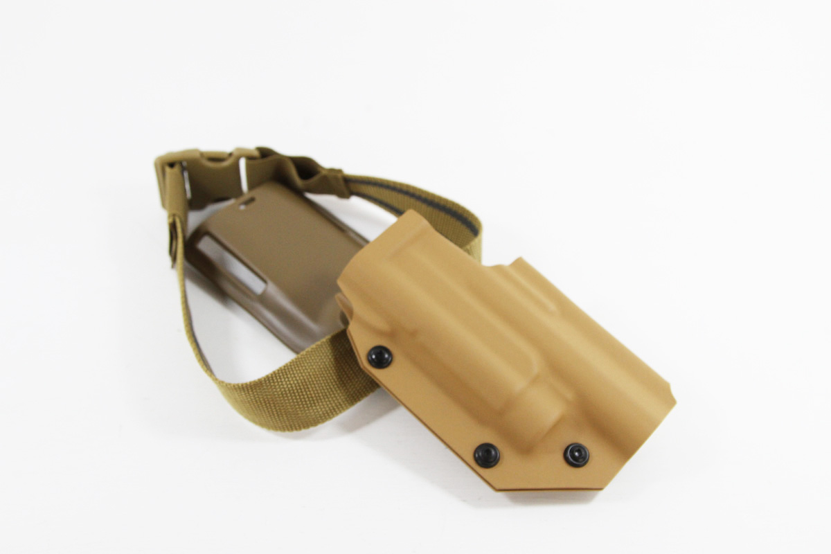 ACTION ARMY AAP01 Kydex DC 3 Series Light Bearing Holster Tan Deadly