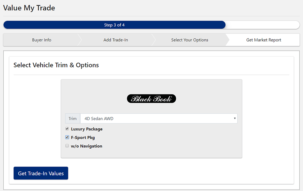 Black Book® TradeIn Values on sites for Car Dealers Dealer Car Search