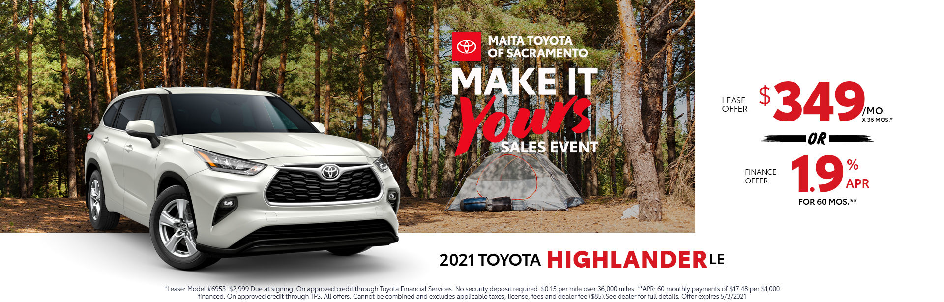 2021 Highlander Incentives Maita Toyota of Sacramento