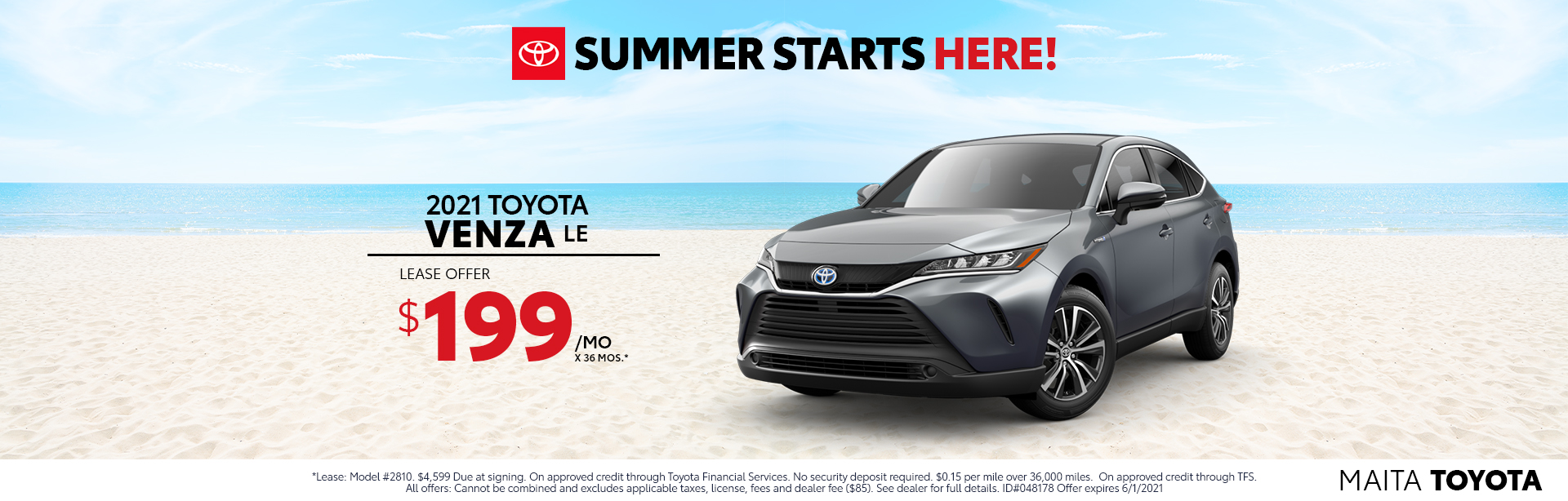 2021 Venza Incentives Maita Toyota of Sacramento