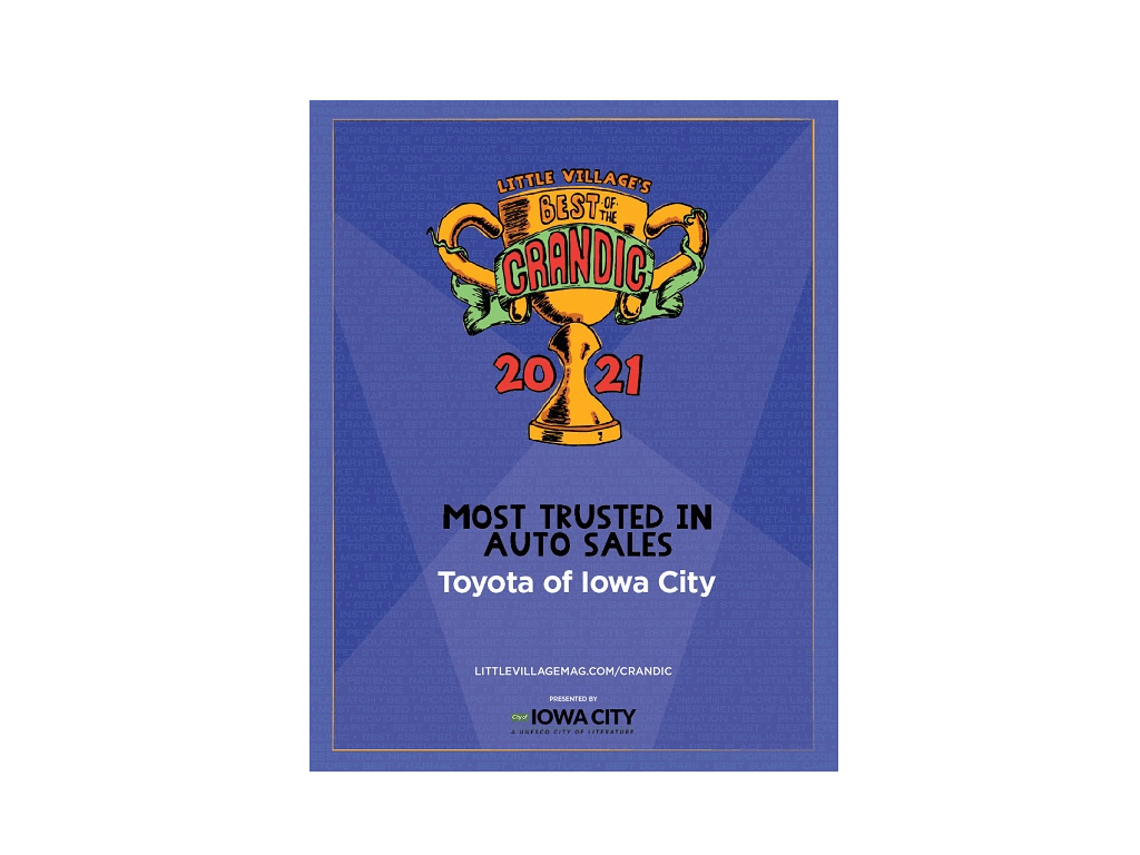 Toyota Dealer Awards McGrath Toyota of Iowa City