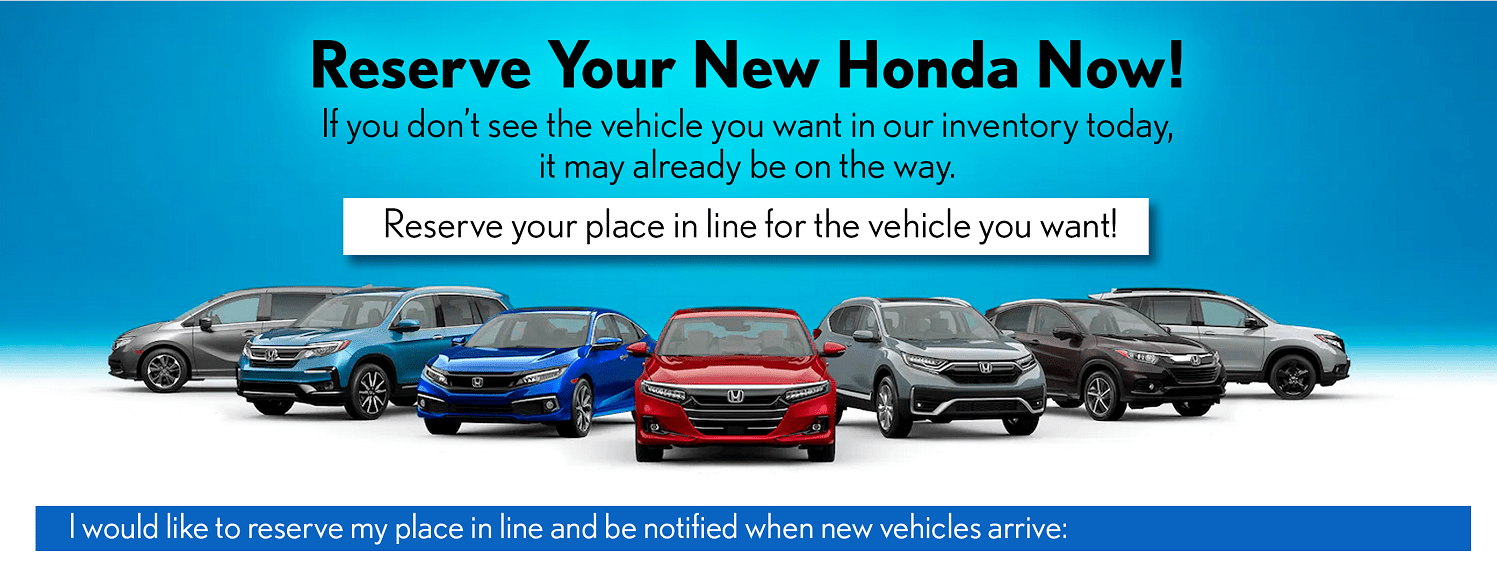 Reserve Your New Honda at Pohanka Honda in Capitol Heights Pohanka