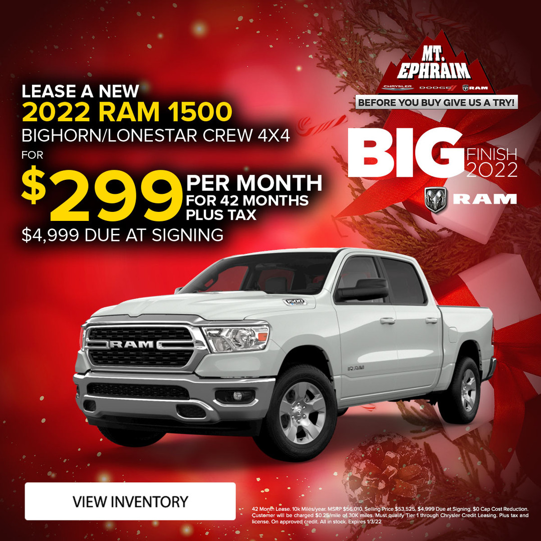 New Vehicle Specials Mt Ephraim Chrysler Dodge RAM