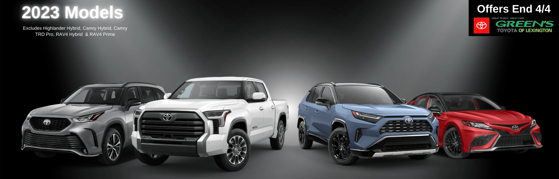 Green's Toyota of Lexington Specials! Green's Toyota of Lexington