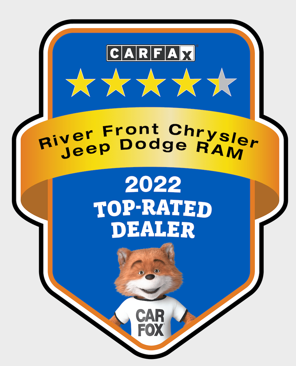 Carfax Top Rated Dealer River Front CDJR