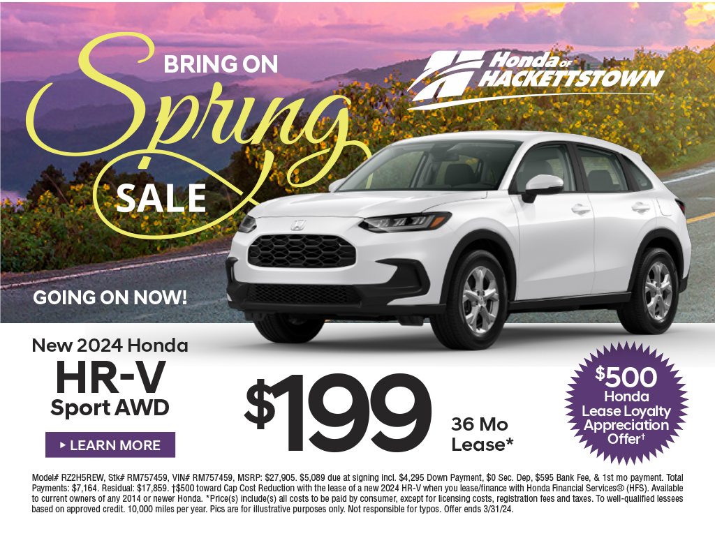 New Vehicle Specials Honda of Hackettstown