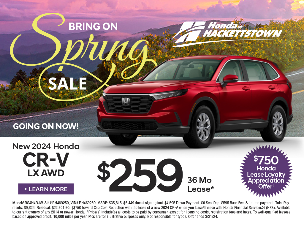 New Vehicle Specials Honda of Hackettstown