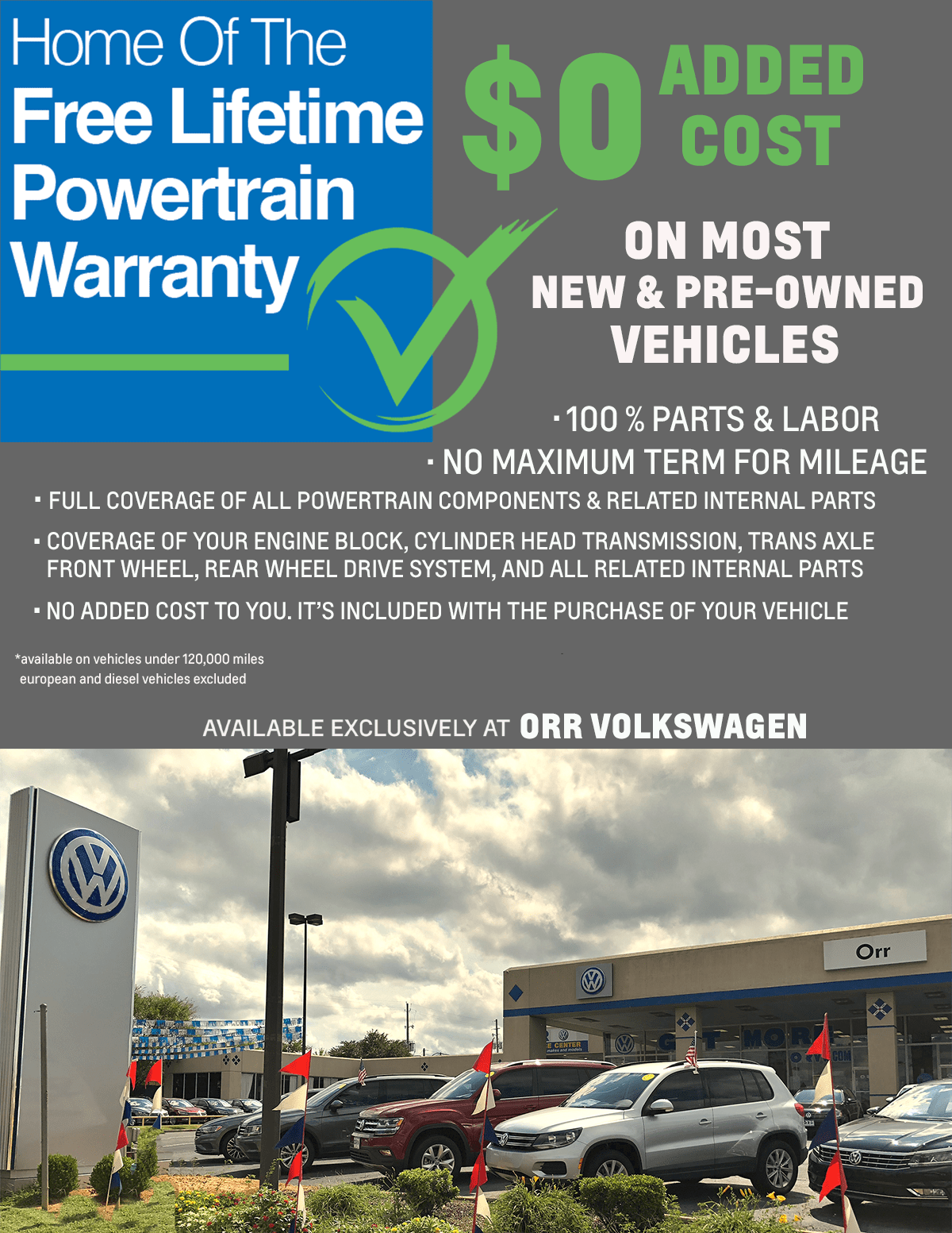 Orr Volkswagen of Texarkana is a Texarkana Volkswagen dealer and a new car and used car