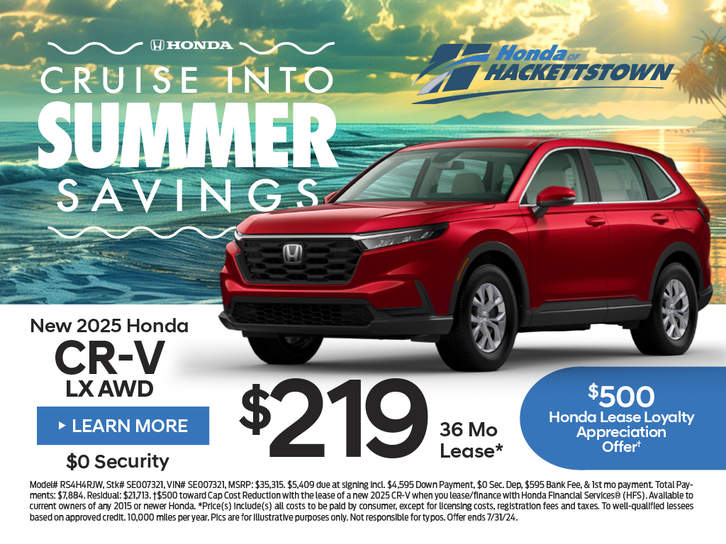New Vehicle Specials Honda of Hackettstown