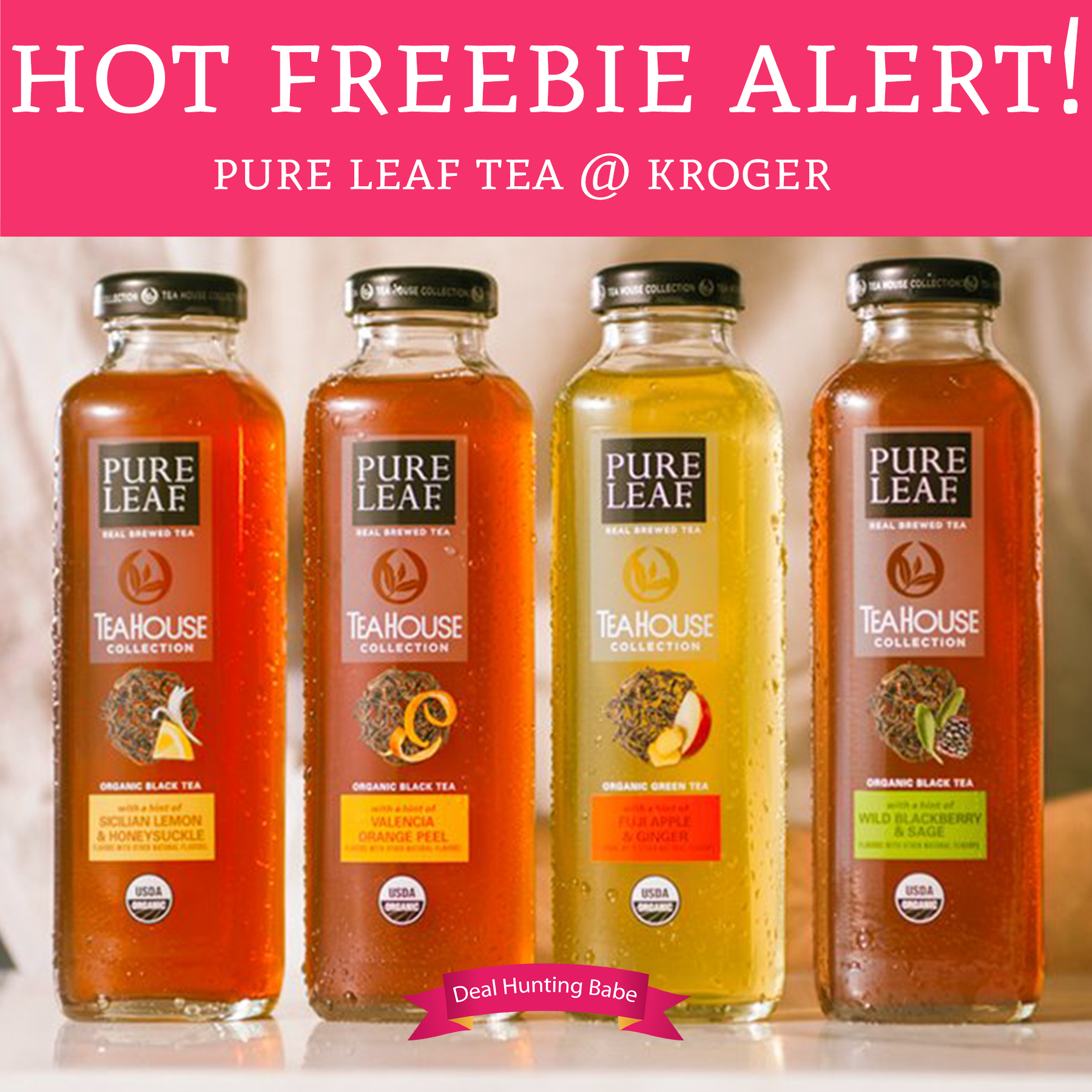 HOT! Free Bottle of Pure Leaf Tea Kroger Deal Hunting Babe