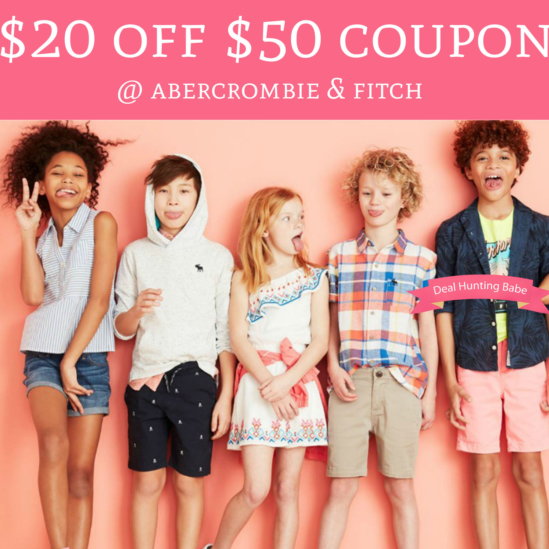 Rare 20 off a 50 Purchase Coupon Abercrombie & Fitch Deal Hunting