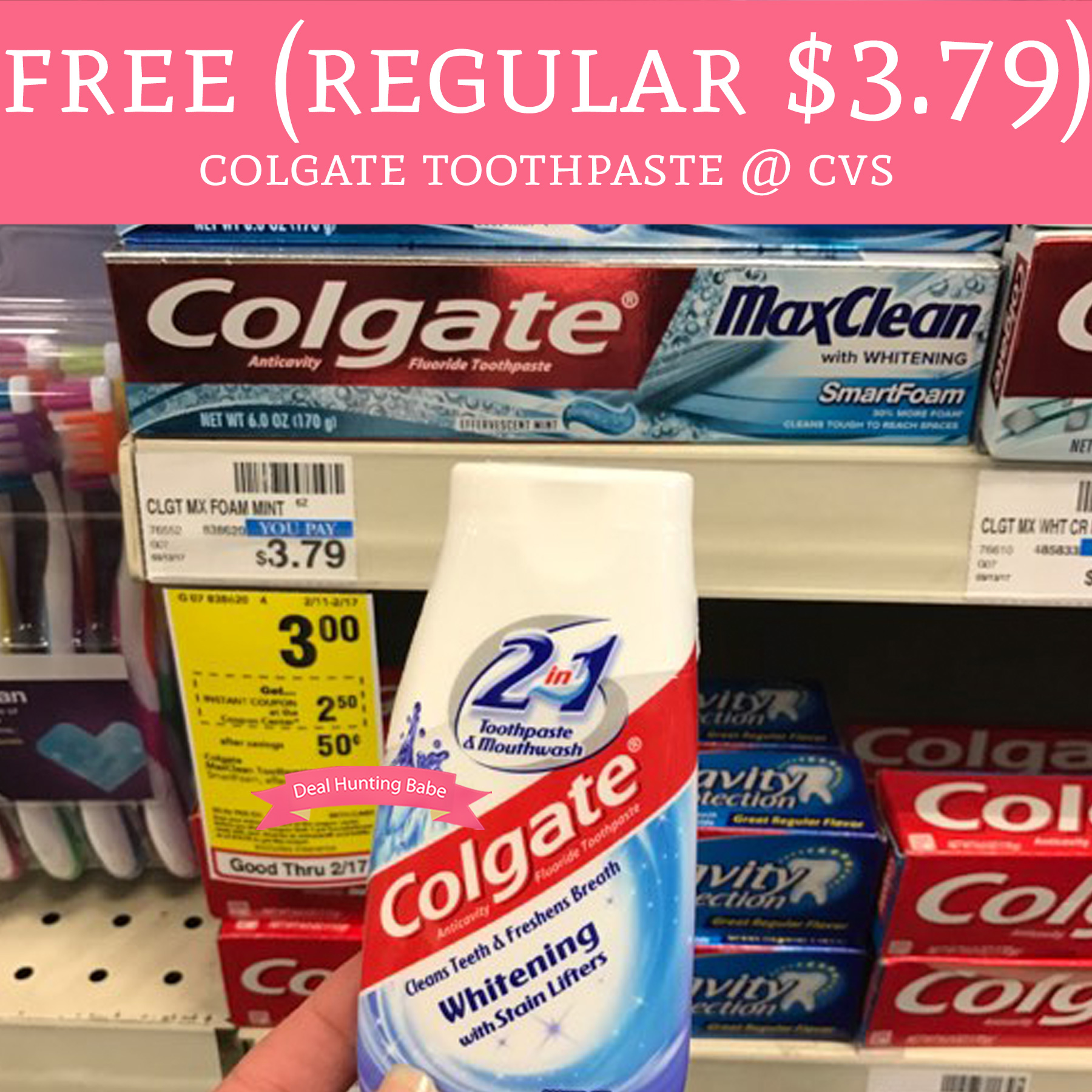 FREE (Regular 3.79) Colgate Toothpaste CVS Deal Hunting Babe