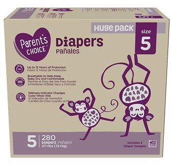 walmart diapers size 5