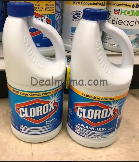 Clorox Bleach just 3.99 at Rite Aid Extreme Couponing & Deals