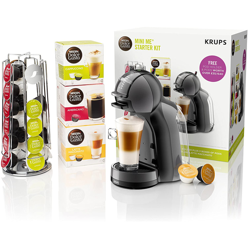 Nescafé Dolce Gusto Mini Me Coffee Machine Starter Kit, 1500 W Black