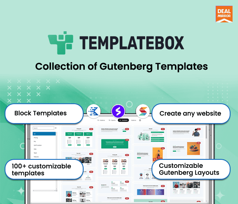 TemplateBox AllInOne Gutenberg Template Library (Tier2) DealMirror