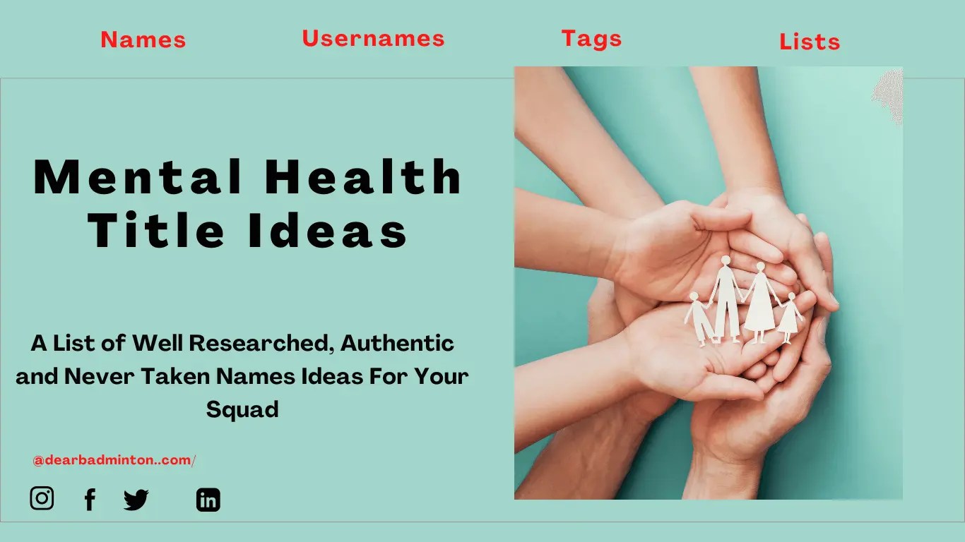 Mental Health Title Ideas [ Brilliant, Catchy Awareness Slogans ]