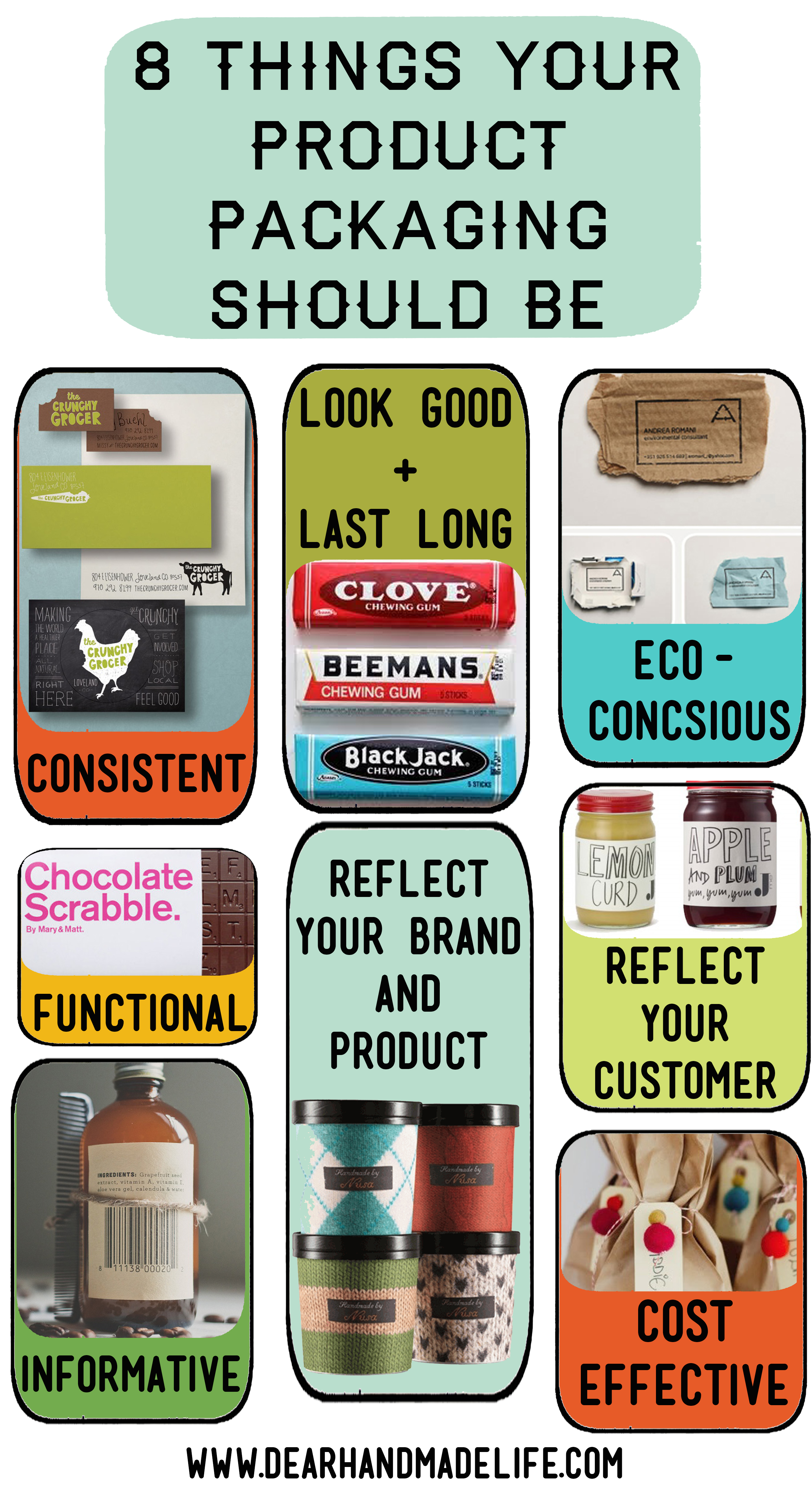 eight product packaging tips + all my ex's Dear Handmade Life