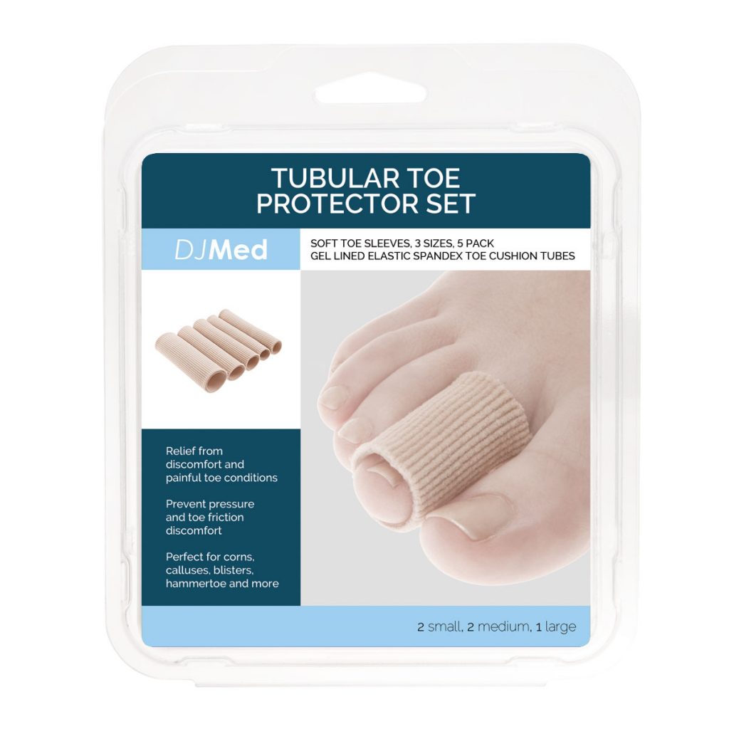 DJMed Toe Tubes Tubular Toe Protector (Set of 5)