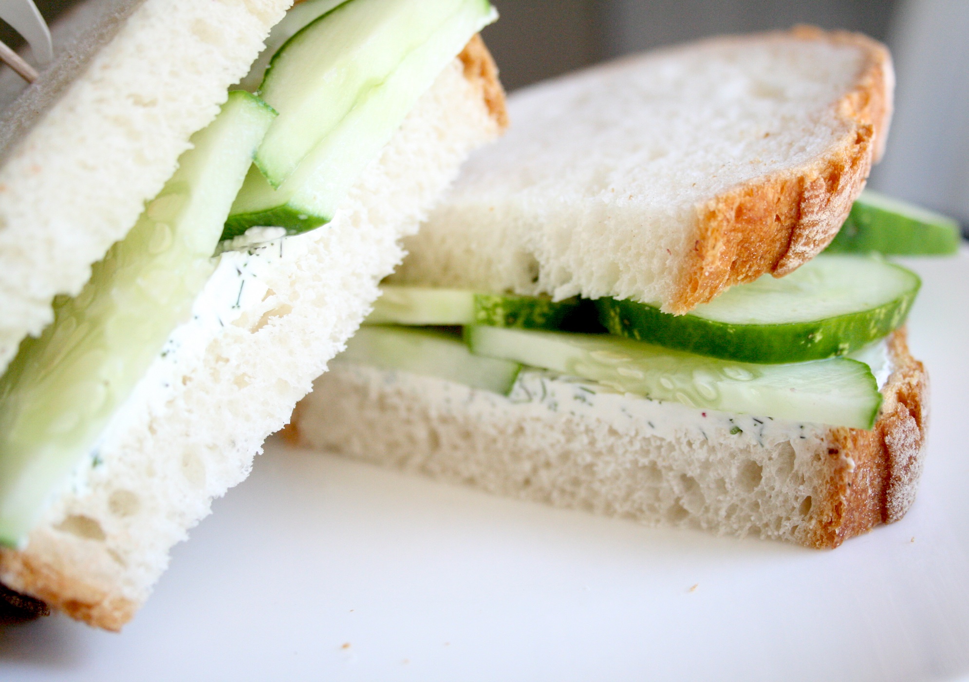 Cucumber Sandwich With Dill Cream Cheese Dear Juneberry…