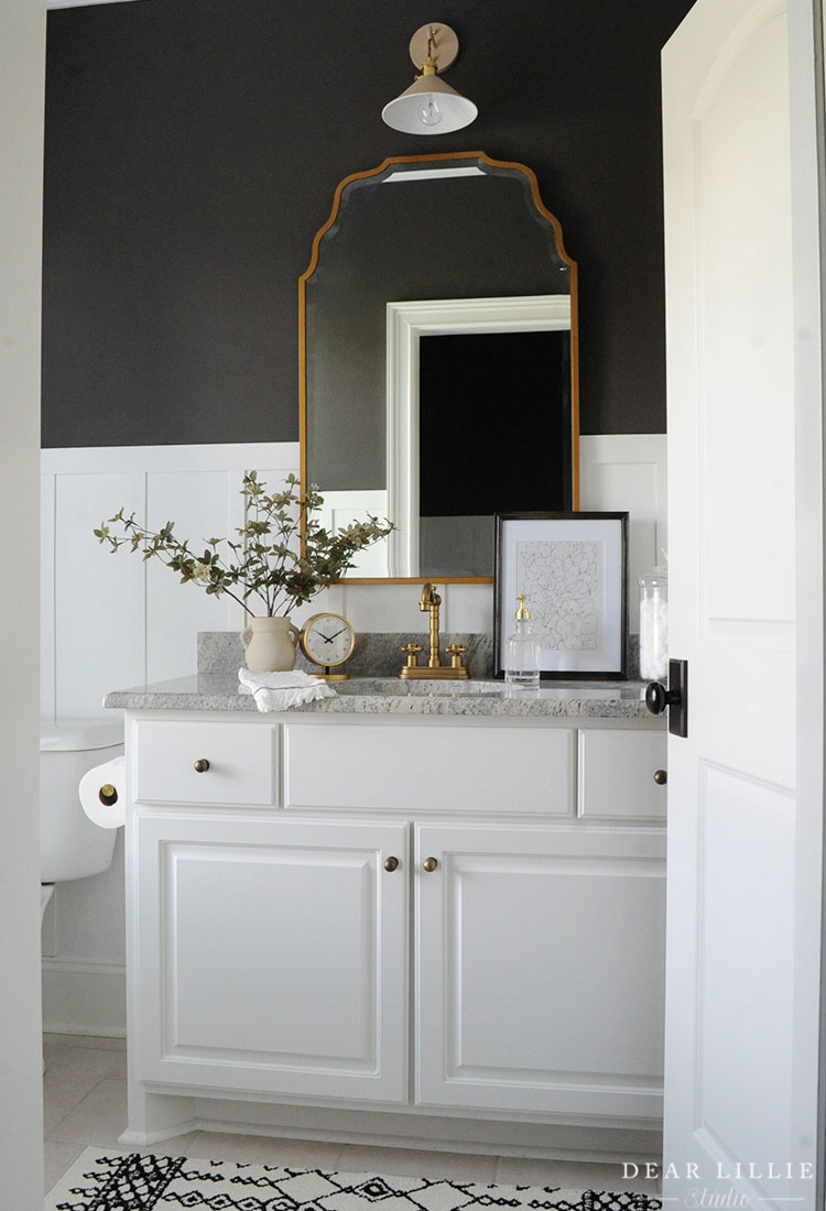 DIY Board and Batten In Our Guest Bathroom Dear Lillie Studio