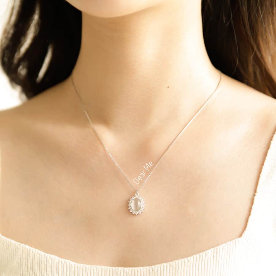 Sarah Necklace (925 Sterling Silver with 18K Gold Plating) Dear Me