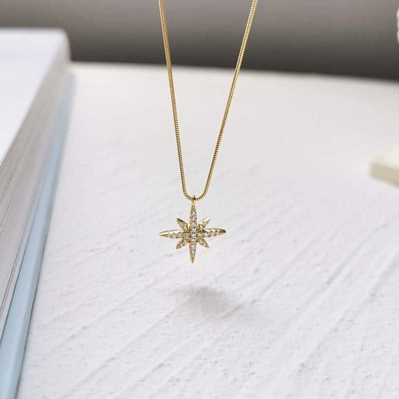 Portia Necklace (925 Sterling Silver with 18k Gold Plating) Dear Me