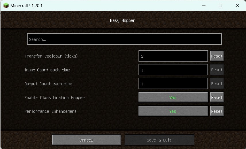 Easy Hopper Minecraft Mods