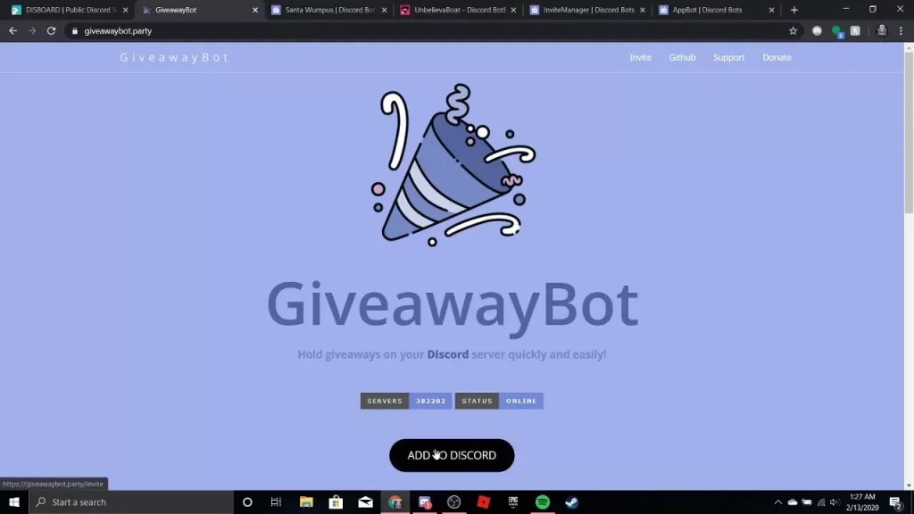 Best Giveaway Bot Discord 2022