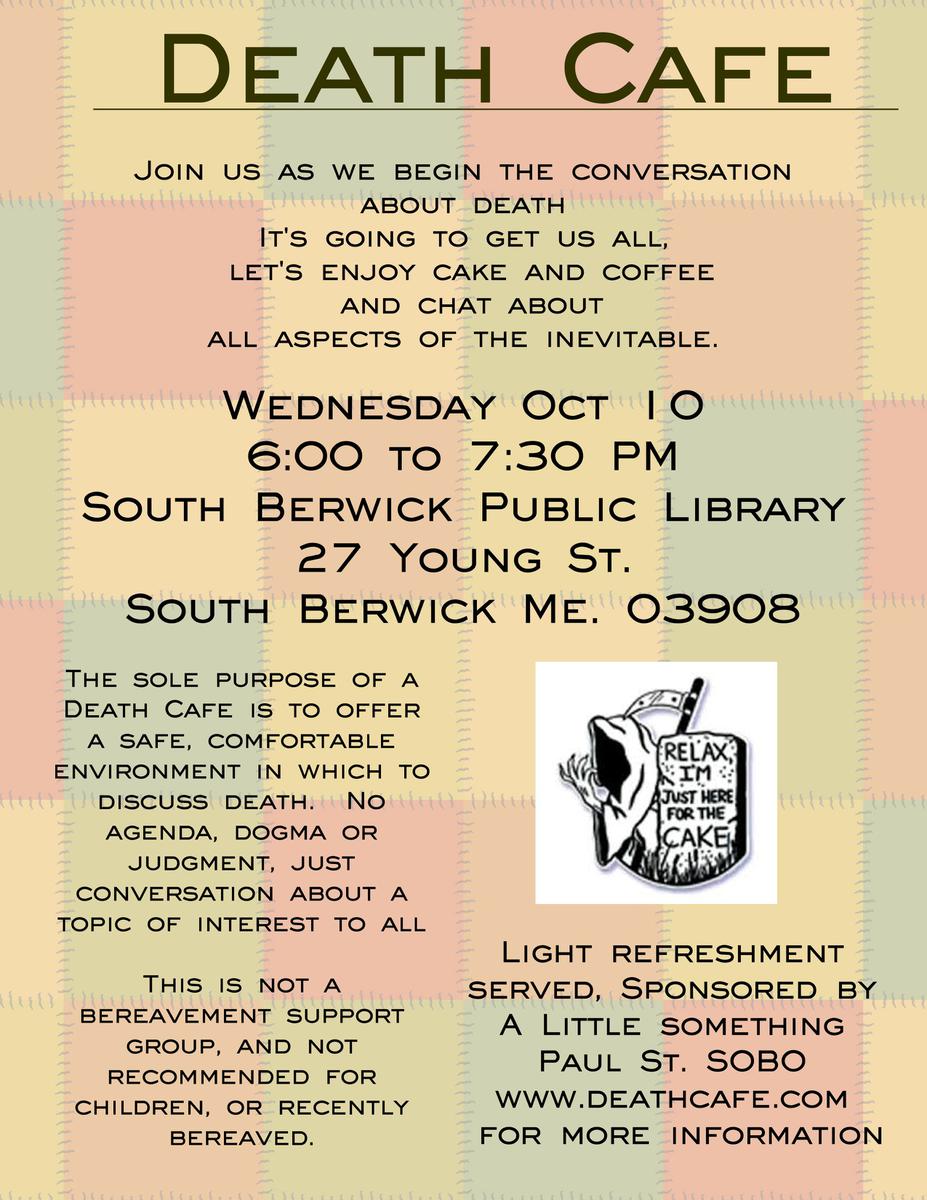 South Berwick Maine Death Cafe