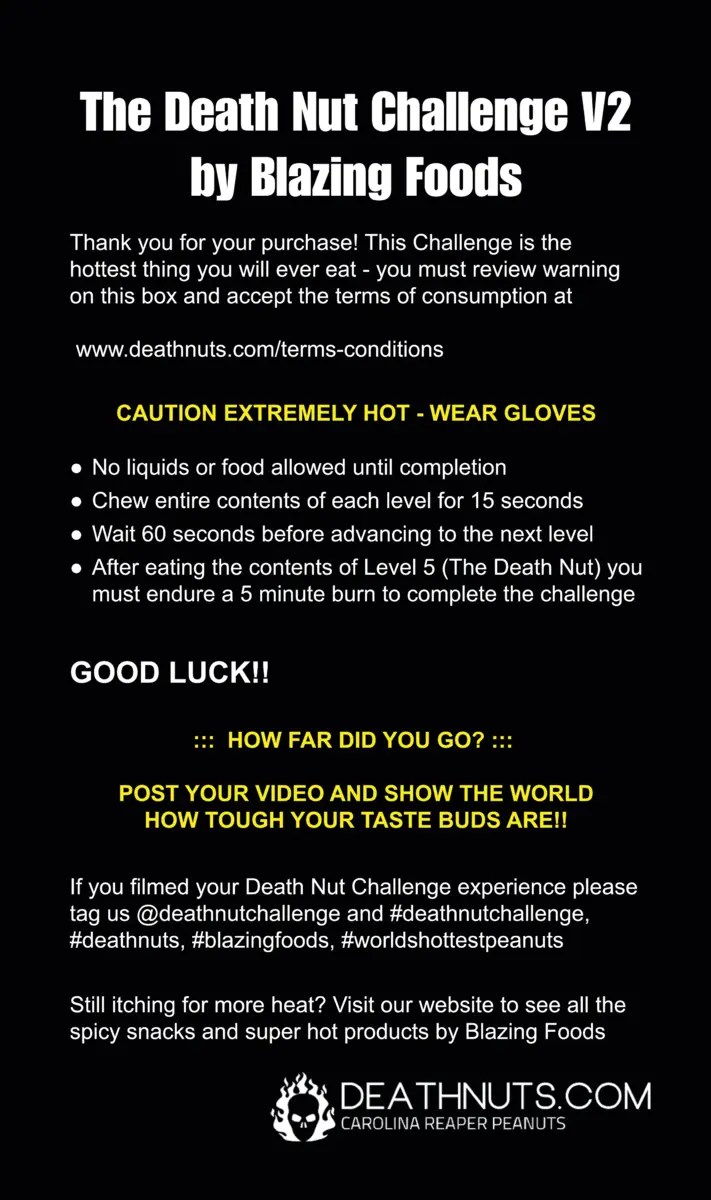 Death Nut Challenge Version 2.0 Death Nuts