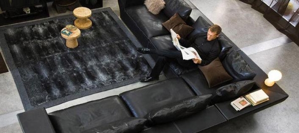 Ledercouch Design von Dandy Wohnung stilvoll einrichten