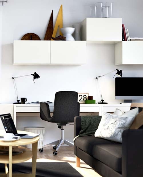 Platzsparende Möbel für Home Office kreative Ideen